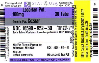 Label Image (Losartan 100mg Label)